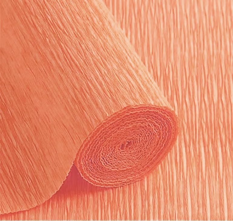 LCREATE LCREATE LCREATE Crepe Paper Roll 8.2ft Long 17 Inch Wide for Wedding Ceremony Various Large Festivals Decoration (12-Champagne) - Image 1